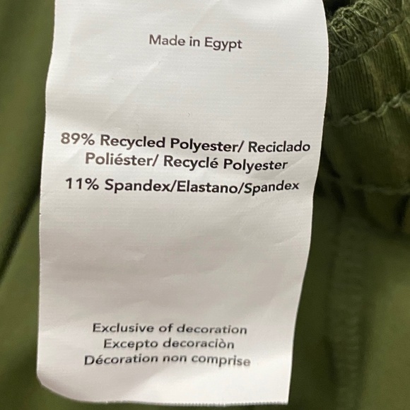 Eco Revive Soft Knit Olive Green Sport Performance Drawstring Joggers Size Large - Picture 14 of 14